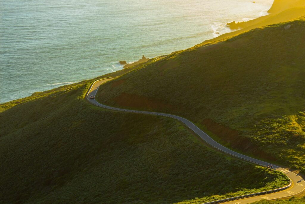 California, long winding road