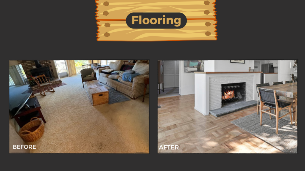 flooring before and after